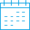 kalender icon blue